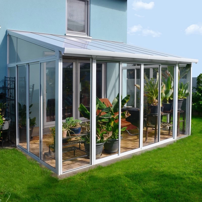 Véranda 300x425cm En Alu Blanc Et Polycarbonate 8mm Sanremo - Palram - Canopia 3 Véranda 300x425cm En Alu Blanc Et Polycarbonate 8mm Sanremo - Palram - Canopia