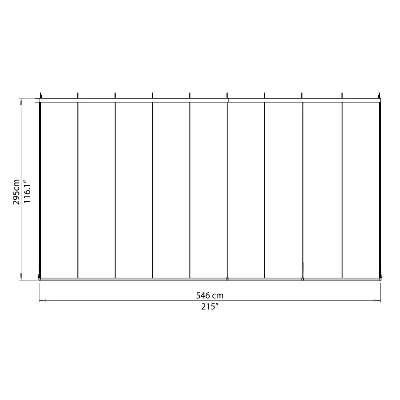 Véranda 300x546cm En Alu Blanc Et Polycarbonate 8mm Sanremo - Palram - Canopia 5 Véranda 300x546cm En Alu Blanc Et Polycarbonate 8mm Sanremo - Palram - Canopia – Image 3