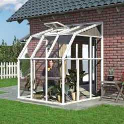 Véranda En PVC Et Polycarbonate Transparent 200x200cm Sun Room - Canopia By Palram