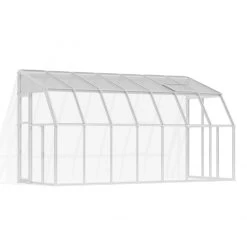 Véranda En PVC Et Polycarbonate Transparent 200x448cm Sun Room - Canopia By Palram -Abri De Jardin veranda en pvc et polycarbonate transparent 200x448cm sun room rion 1