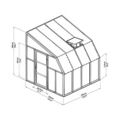 Véranda En PVC Et Polycarbonate Transparent 258x260cm Sun Room - Canopia By Palram 13 Véranda En PVC Et Polycarbonate Transparent 258x260cm Sun Room - Canopia By Palram -Abri De Jardin veranda en pvc et polycarbonate transparent 258x260cm sun room rion 5
