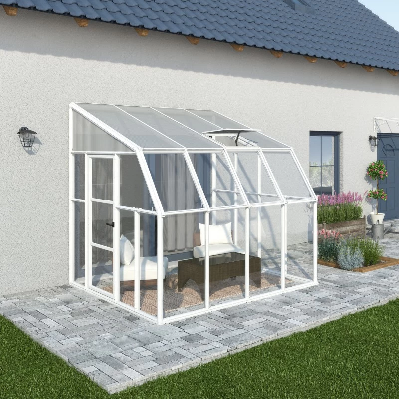 Véranda En PVC Et Polycarbonate Transparent 258x260cm Sun Room - Canopia By Palram 3 Véranda En PVC Et Polycarbonate Transparent 258x260cm Sun Room - Canopia By Palram