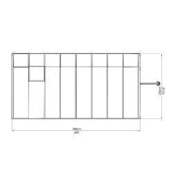 Véranda En PVC Et Polycarbonate Transparent 258x508cm Sun Room - Canopia By Palram -Abri De Jardin veranda en pvc et polycarbonate transparent 258x508cm sun room rion 5