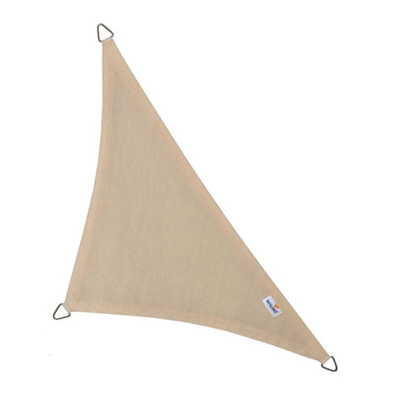 Voile D'ombrage Triangle 90° Coolfit 500x500x710cm Crème - NESLING 3 Voile D'ombrage Triangle 90° Coolfit 500x500x710cm Crème - NESLING