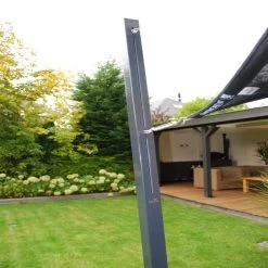 Voile D'ombrage Triangle Coolfit 360x360x360m Noir - NESLING -Abri De Jardin voile d ombrage triangle coolfit 360x360x360m noir nesling 3