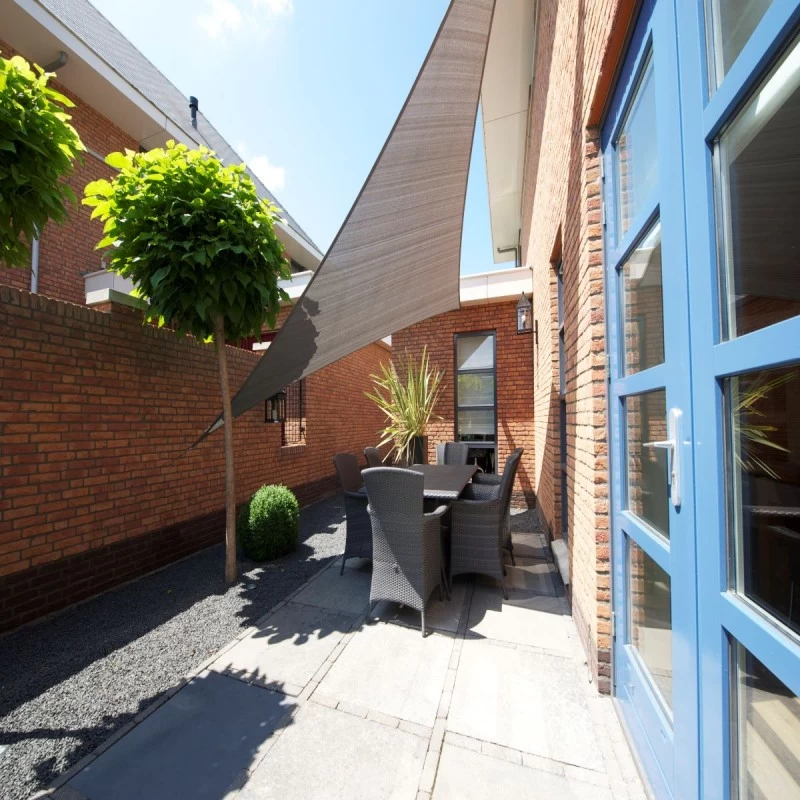 Voile D'ombrage Triangle Coolfit 500x500x500cm Anthracite - NESLING 4 Voile D'ombrage Triangle Coolfit 500x500x500cm Anthracite - NESLING – Image 2